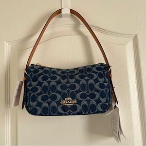NEW Coach Kailey Denim Shoulder Bag